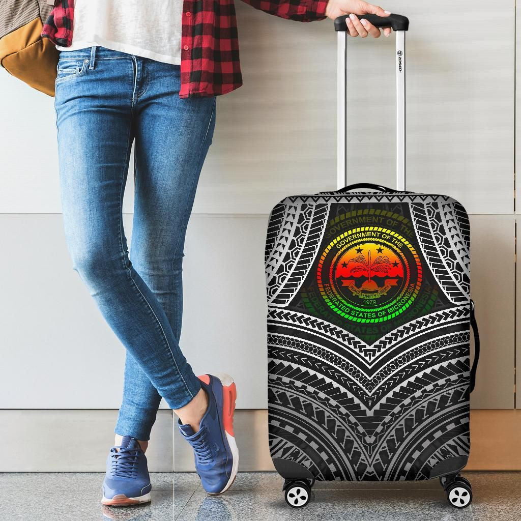 Federated States Of Micronesia Luggage Covers FSM Seal Reggae Color