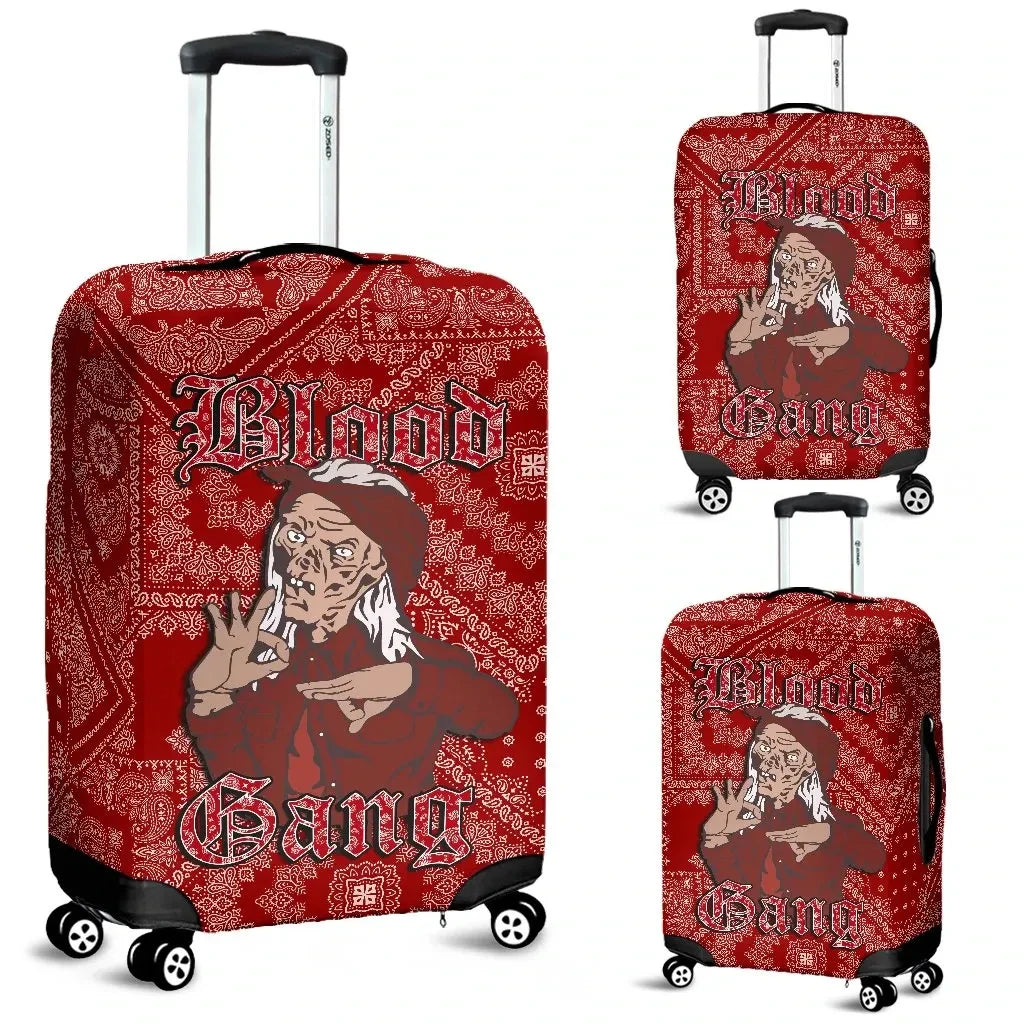 Blood Gang Luggage Covers Red Paisley