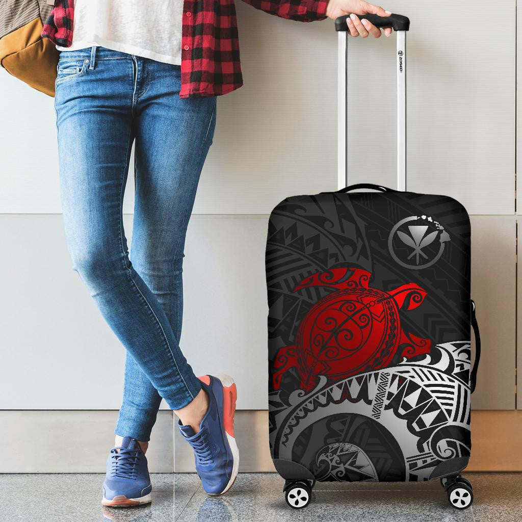 Hawaii Tribal Turtle Luggage Cover, Kanaka Maoli Suitcase Covers
