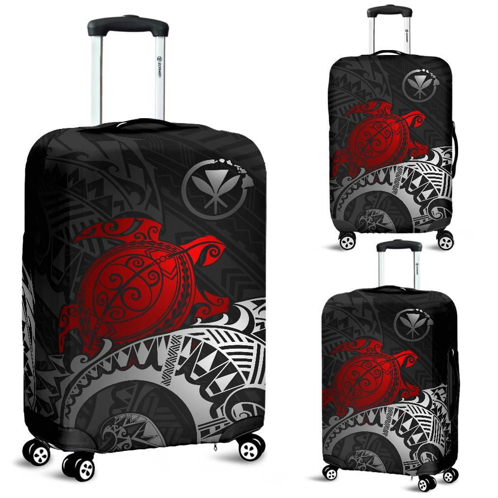 Hawaii Tribal Turtle Luggage Cover, Kanaka Maoli Suitcase Covers
