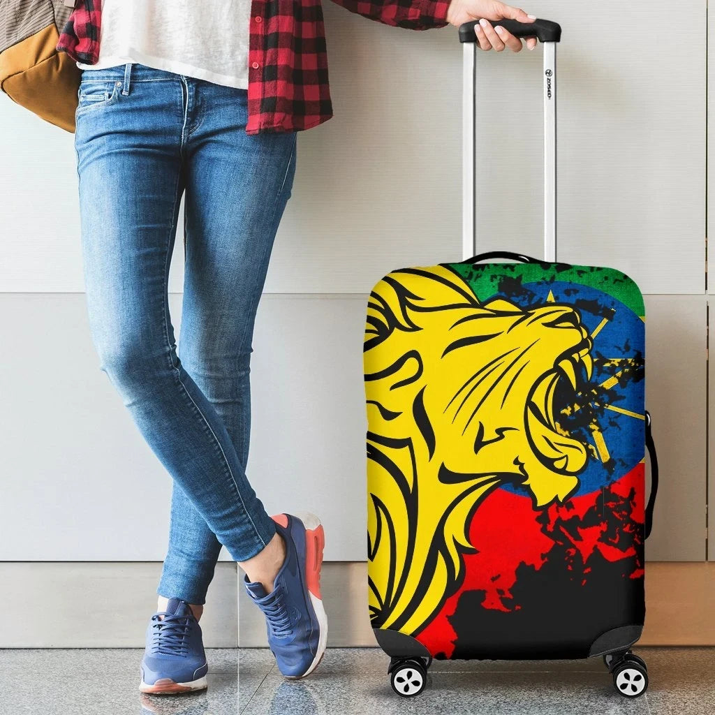 Ethiopia Luggage Covers Lion Vintage