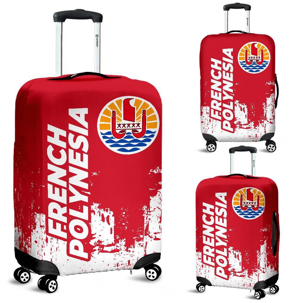 French Polynesia Luggage Cover Smudge Style 0