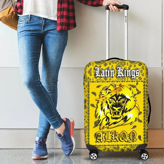 Latin Kings Lion Luggage Covers Yellow Bandana
