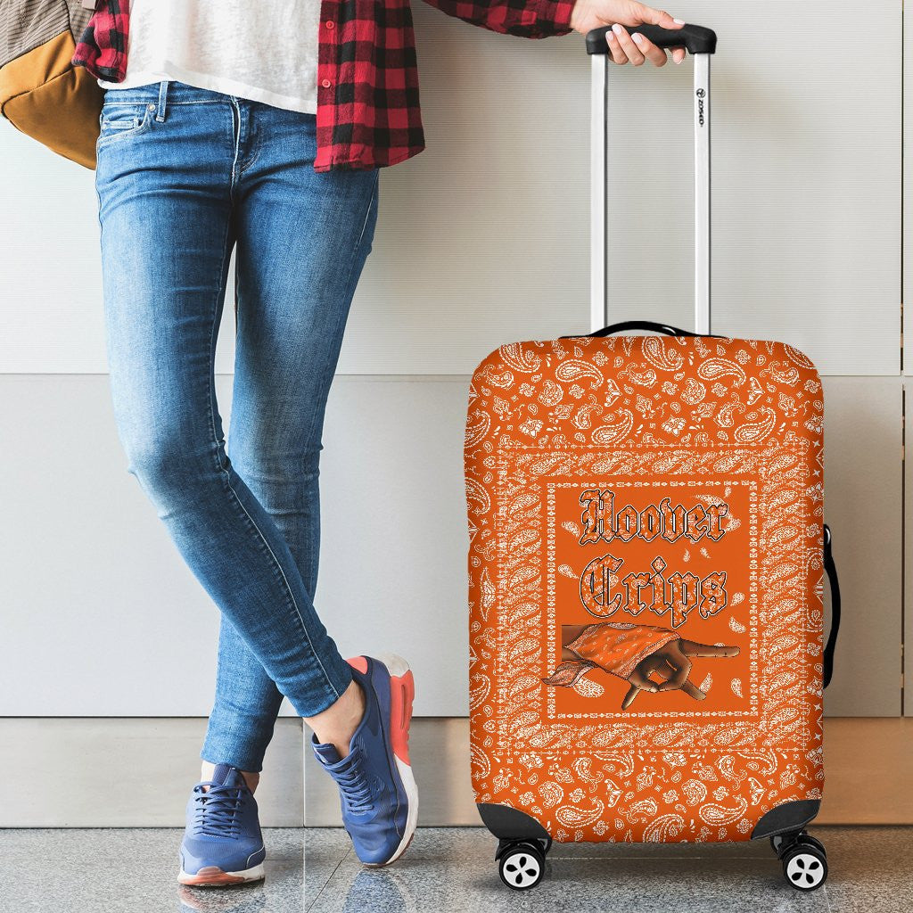 Hoover Crips Luggage Covers Orange Bandana