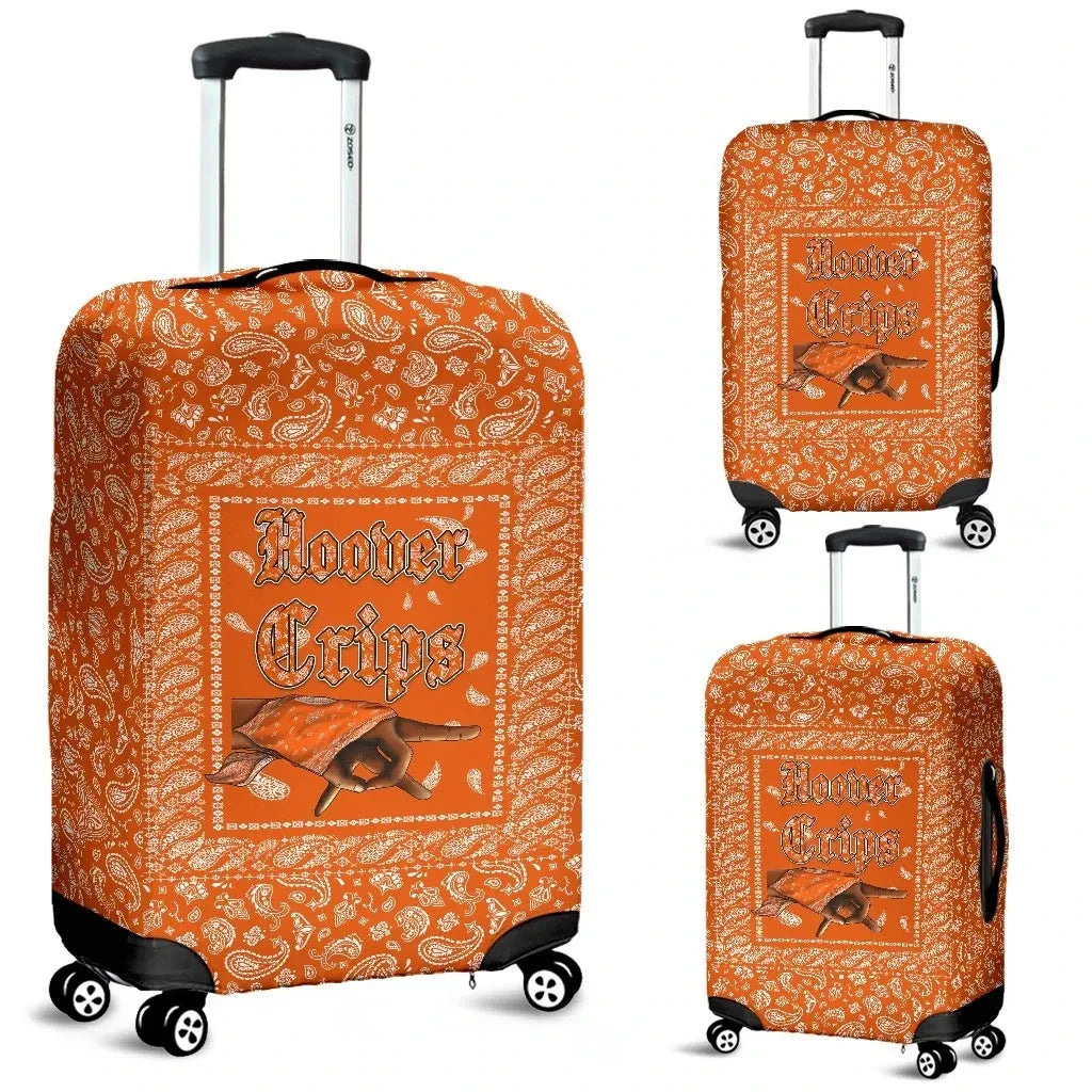 Hoover Crips Luggage Covers Orange Bandana