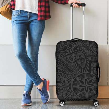Hawaii Tribal Luggage Cover, Tiki Sun God Suitcase Covers