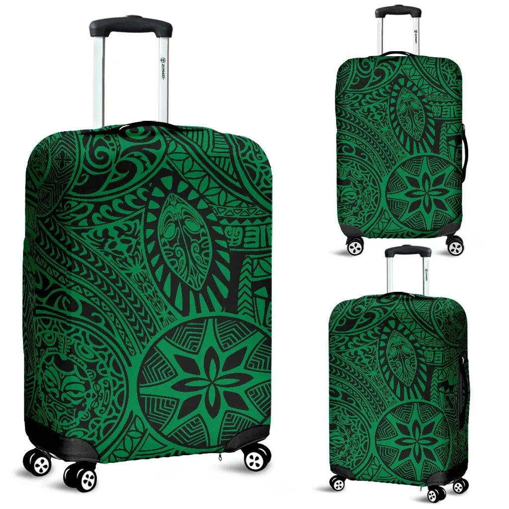 Hawaii Tribal Luggage Cover, Tiki Sun God Suitcase Covers