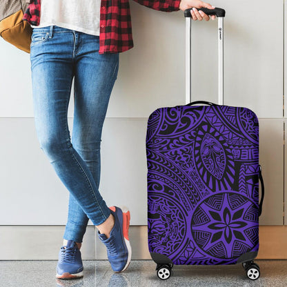 Hawaii Tribal Luggage Cover, Tiki Sun God Suitcase Covers