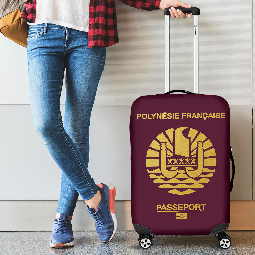 French Polynesia Passport Luggage Cover Bn04