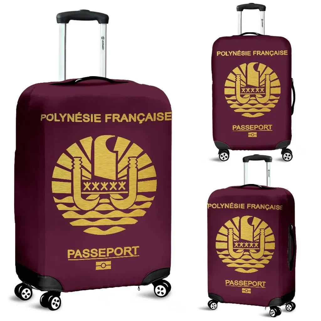 French Polynesia Passport Luggage Cover Bn04