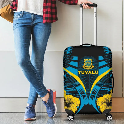 Tuvalu Tattoo Luggage Covers Hibiscus