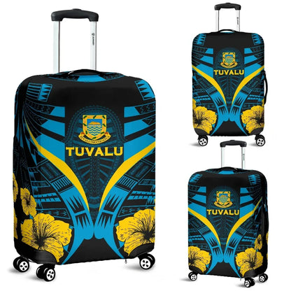 Tuvalu Tattoo Luggage Covers Hibiscus