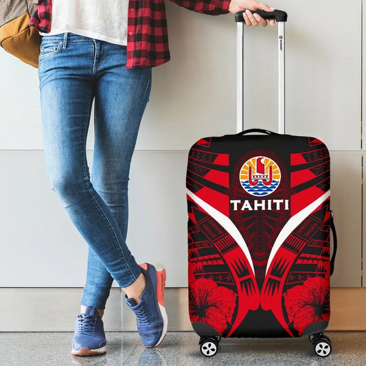 Tahiti Tattoo Luggage Covers Hibiscus