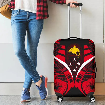 Papua New Guinea Tattoo Luggage Covers Hibiscus
