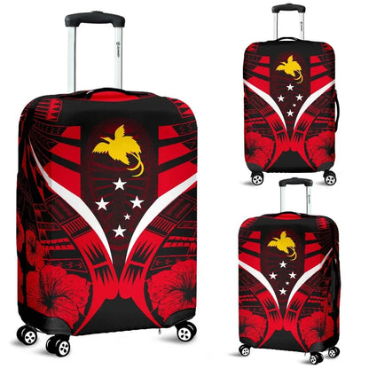 Papua New Guinea Tattoo Luggage Covers Hibiscus