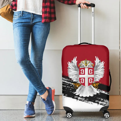 Serbia Luggage Covers Serbian White Eagle