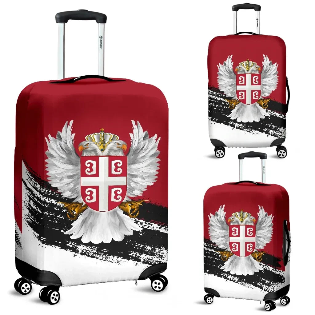 Serbia Luggage Covers Serbian White Eagle