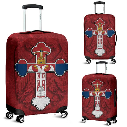 Serbian Cross Luggage Covers Eagle