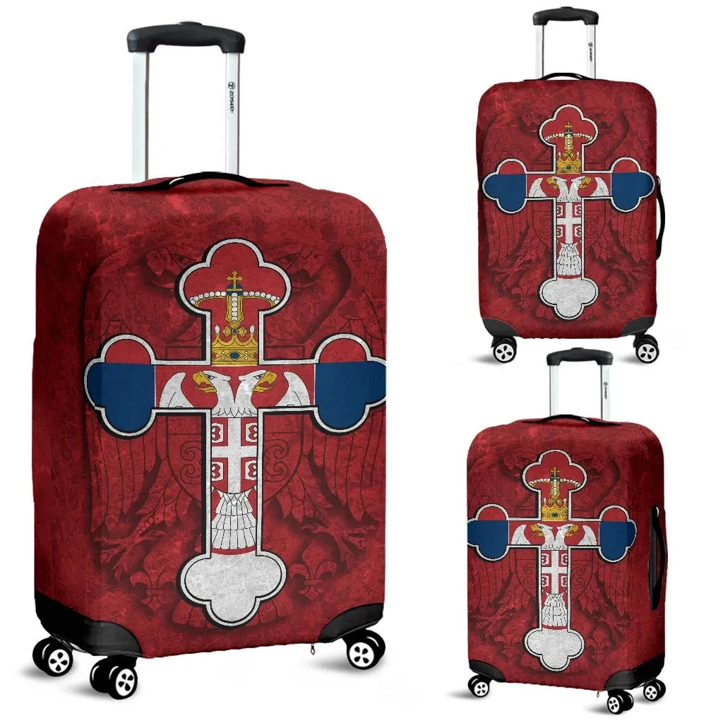 Serbian Cross Luggage Covers Eagle
