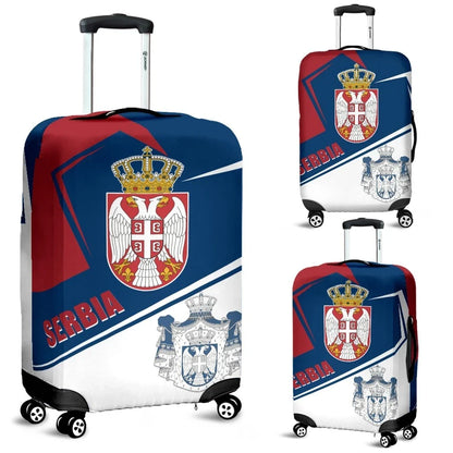 Serbia Luggage Covers Coat Of Arms Flag Style