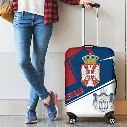 Serbia Luggage Covers Coat Of Arms Flag Style