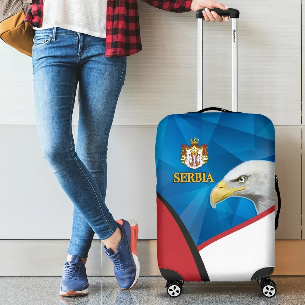 Serbia Luggage Covers White Eagle Version
