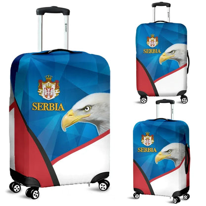 Serbia Luggage Covers White Eagle Version