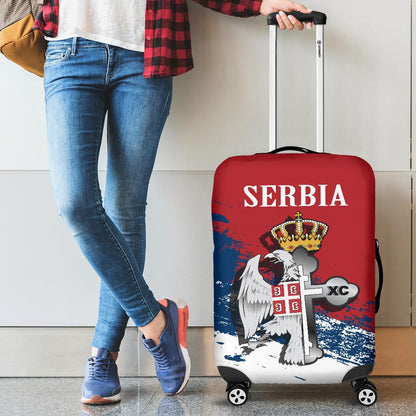 Serbia Luggage Covers Serbian Eagle / Orthodox Cross
