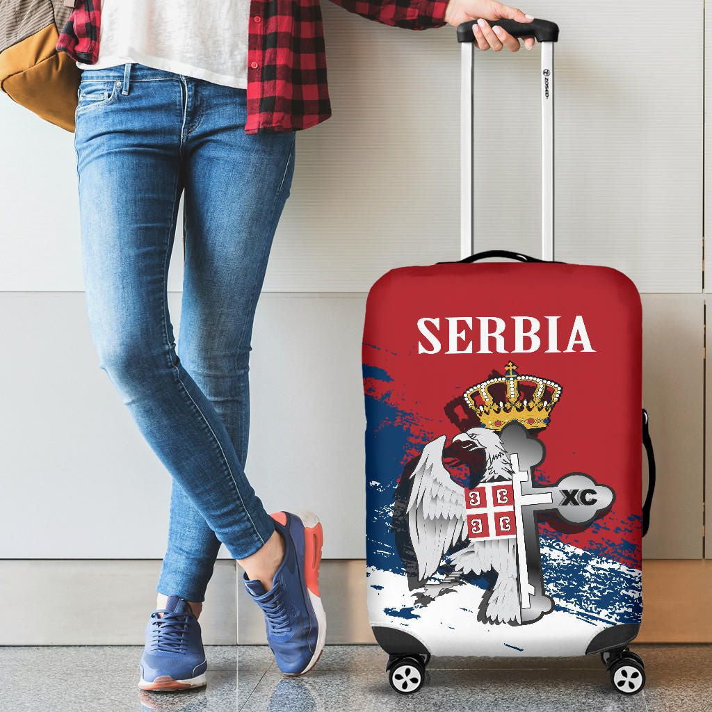 Serbia Luggage Covers Serbian Eagle / Orthodox Cross
