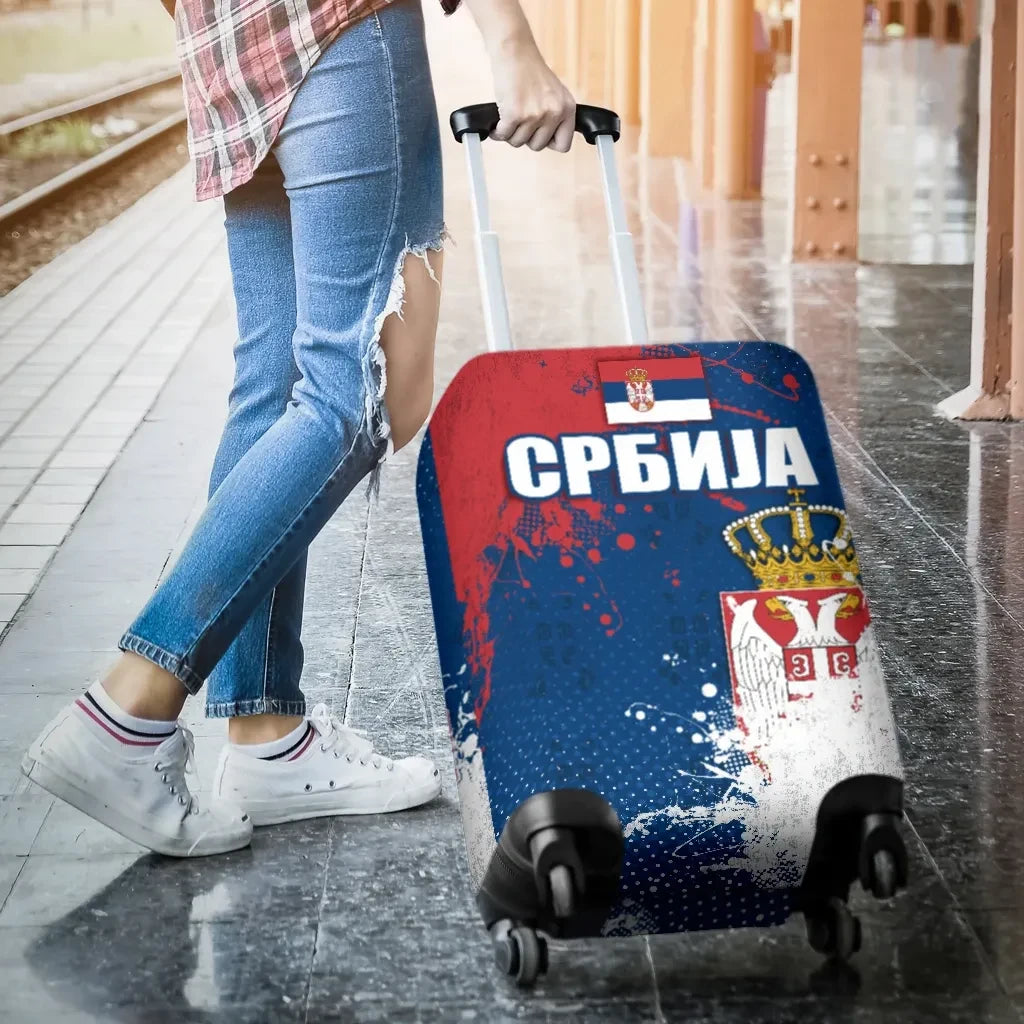 Serbia Luggage Cover The Great Serbia Serbian Language