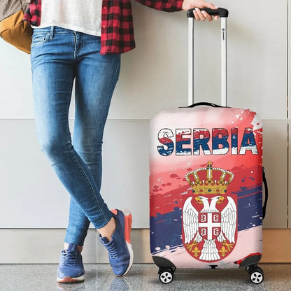 Serbia Luggage Covers Serbia National Flag and Emblem