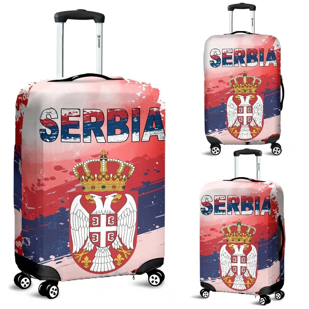Serbia Luggage Covers Serbia National Flag and Emblem
