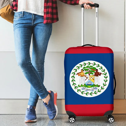 Belize Flag Luggage Cover