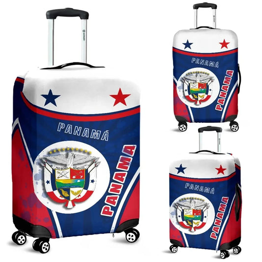 Panama Luggage Covers Circle Stripes Flag Version