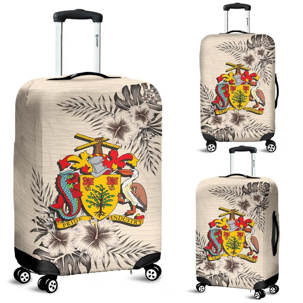 Barbados Luggage Covers The Beige Hibiscus