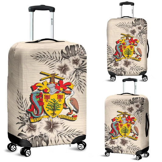 Barbados Luggage Covers The Beige Hibiscus