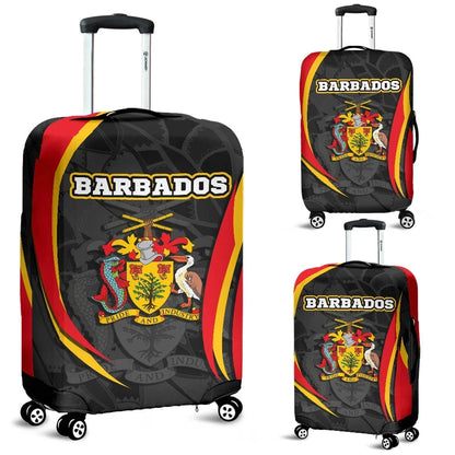 Barbabos Luggage Cover Barbadian Spirit Red