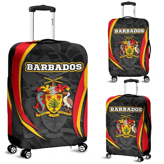 Barbabos Luggage Cover Barbadian Spirit Red