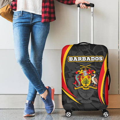 Barbabos Luggage Cover Barbadian Spirit Red
