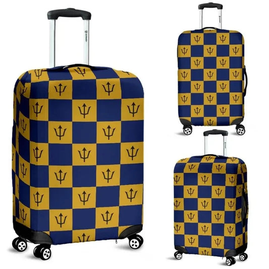 Barbados Flag Luggage Cover