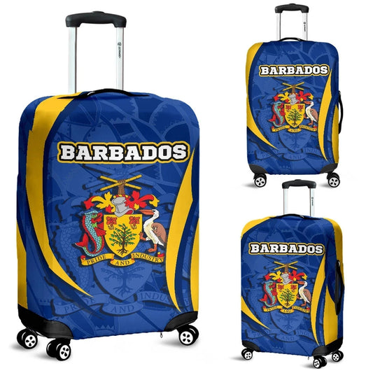 Barbabos Luggage Cover Barbadian Spirit Blue