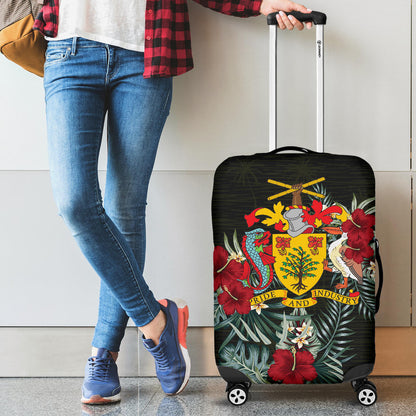 Barbados Hibiscus Luggage Cover