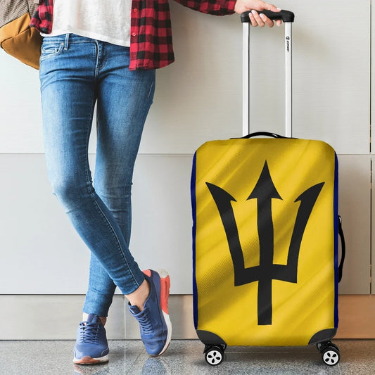 Barbados Flag Luggage Cover 3D Illustration