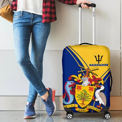 Barbados Luggage Cover Barbados Coat of Arms & Flag