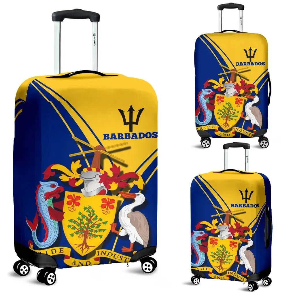 Barbados Luggage Cover Barbados Coat of Arms & Flag