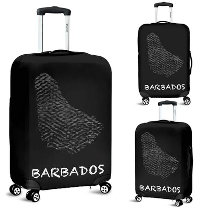 Barbados Map Luggage Cover