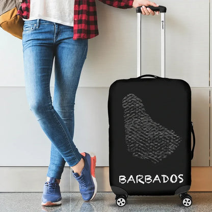 Barbados Map Luggage Cover