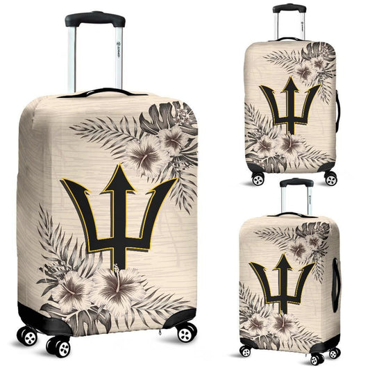 Barbados Luggage Covers The Beige Hibiscus