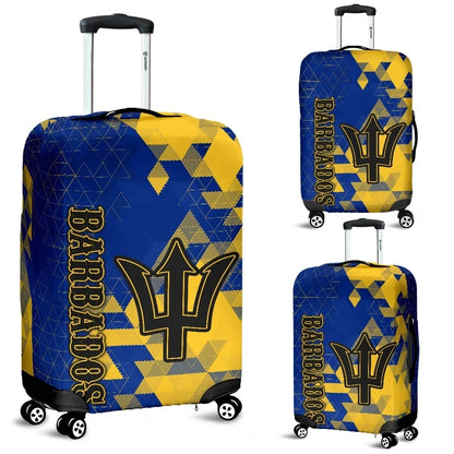 Barbados Luggage Covers National Flag Polygon Style