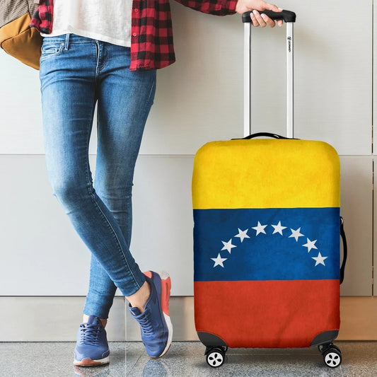 Venezuela Luggage Cover Venezuela Flag Grunge Style 02